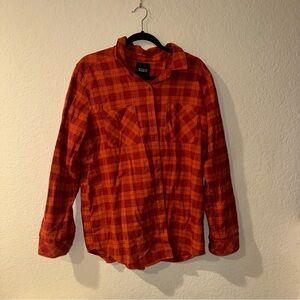 5.11 Tactical Red and Orange Plaid Shirt